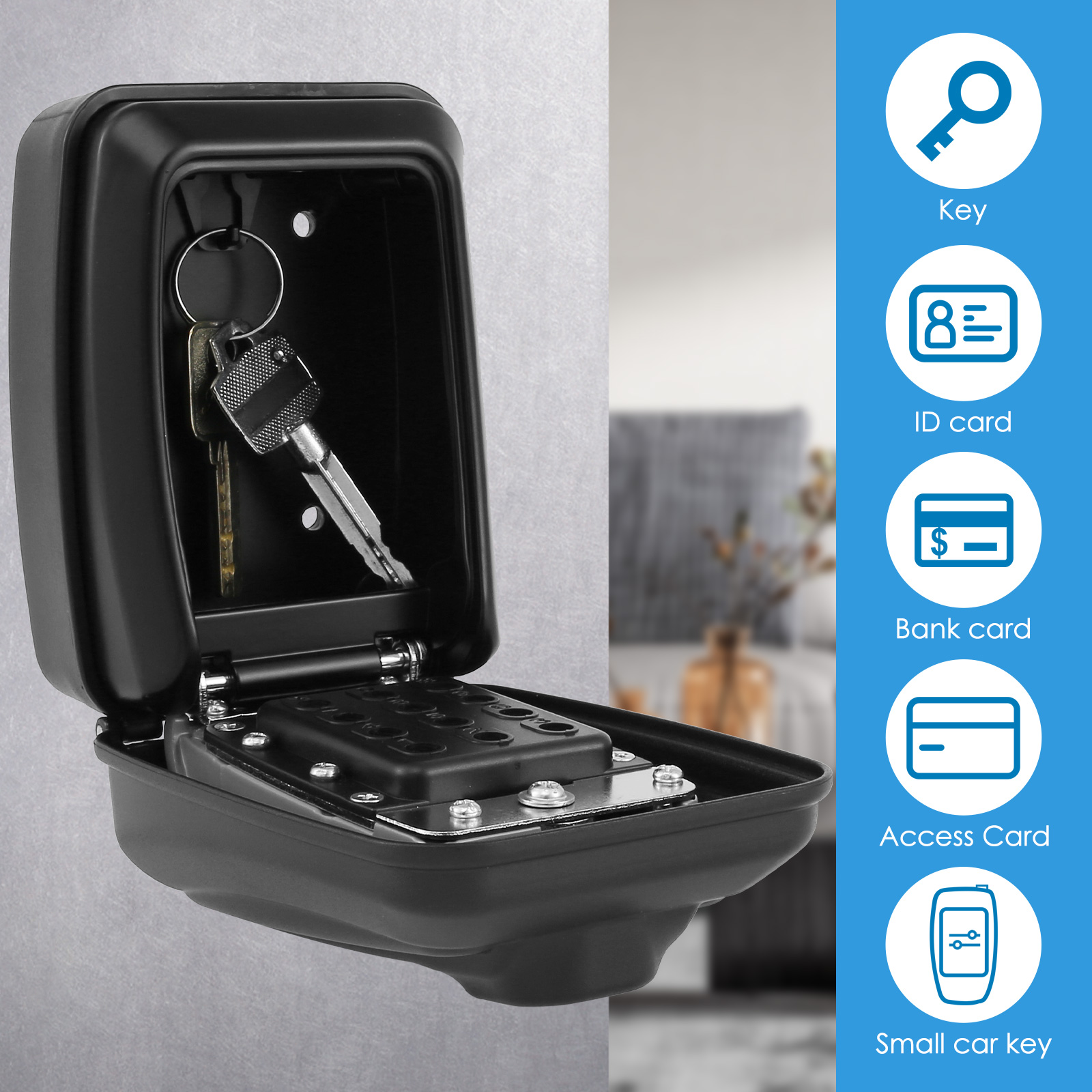 Key Lock Box Wall-Mount Secret – Lockbox Key Secure Bewertung und Preis