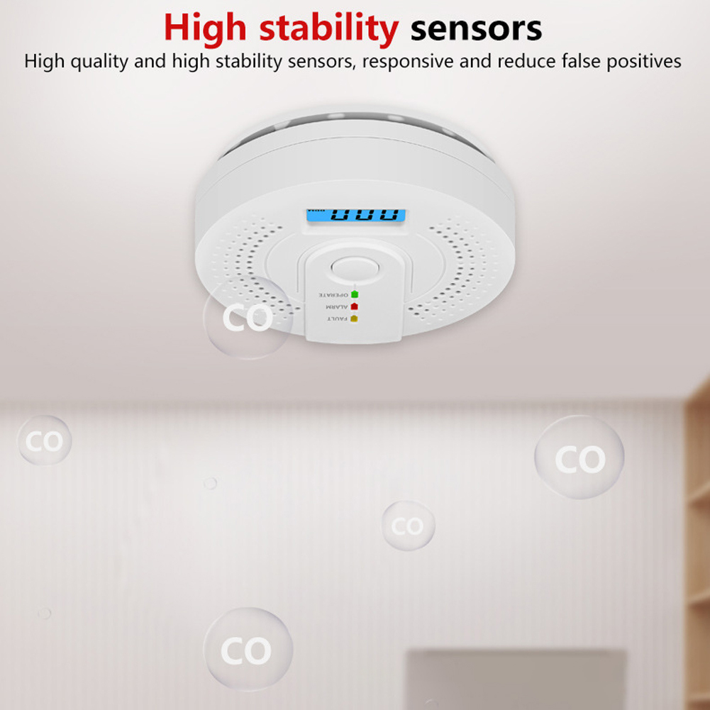 5-1PCS Digital Carbon Monoxide – Smoke Detector Interconnected Bewertung und Preis