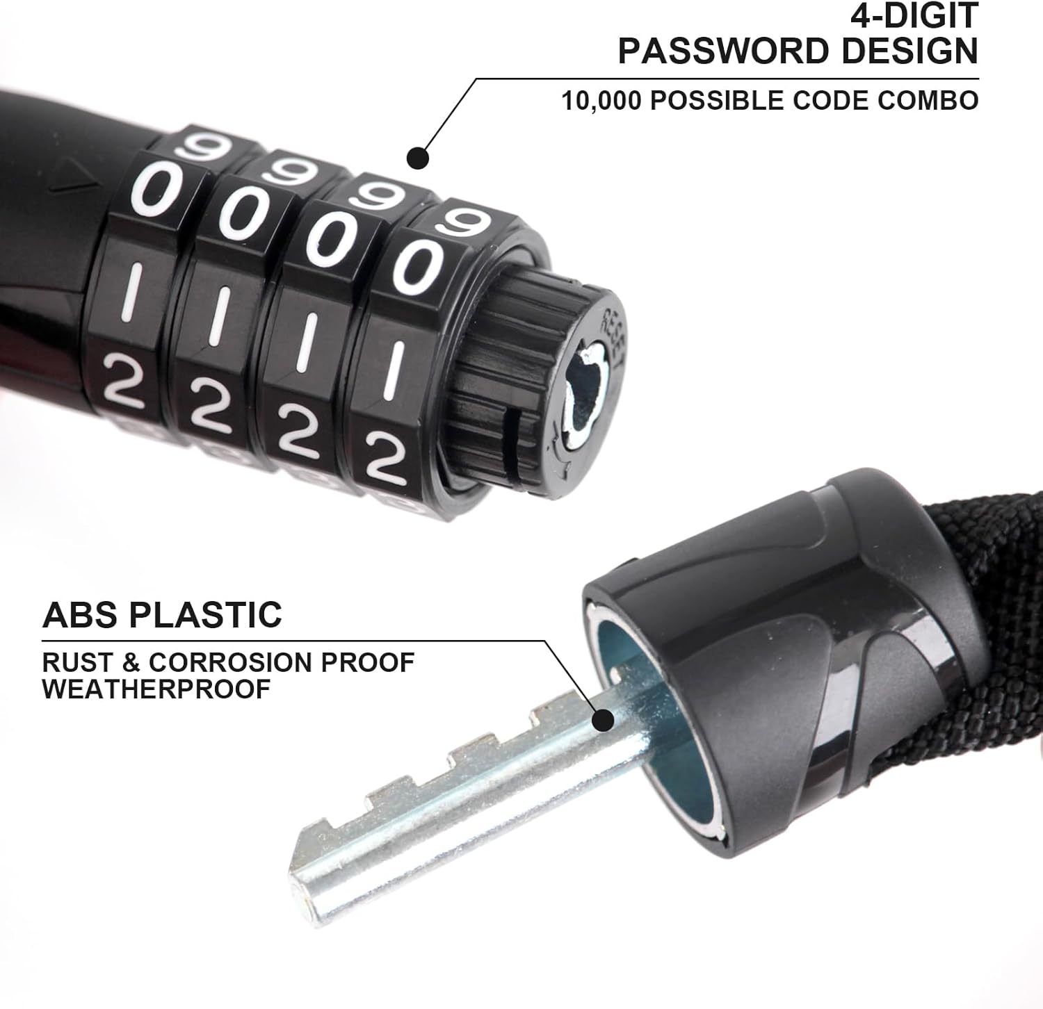 4-Digit Combination Bike Chain – Security Chain Door Bewertung und Preis
