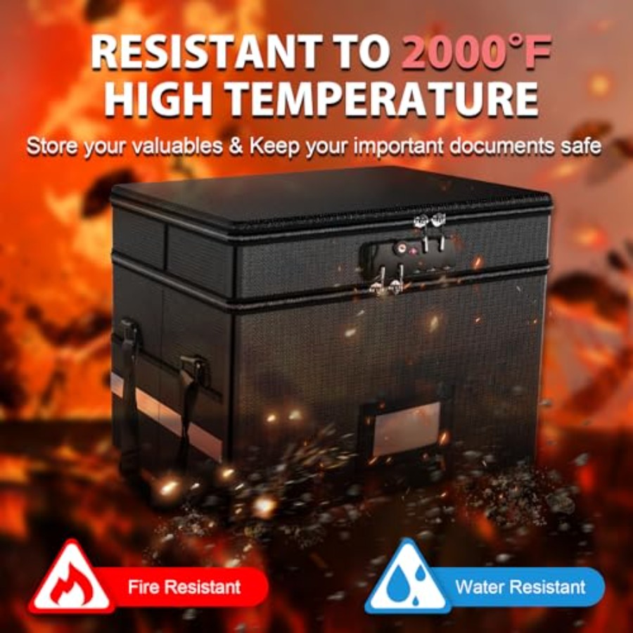 Fireproof Document Box with Lo – Fire Safe Document Bewertung und Preis
