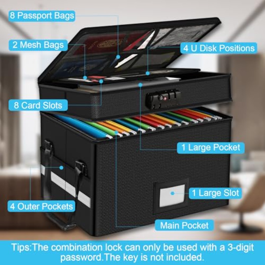Fireproof Document Box with Lo – Fire Safe Document Bewertung und Preis