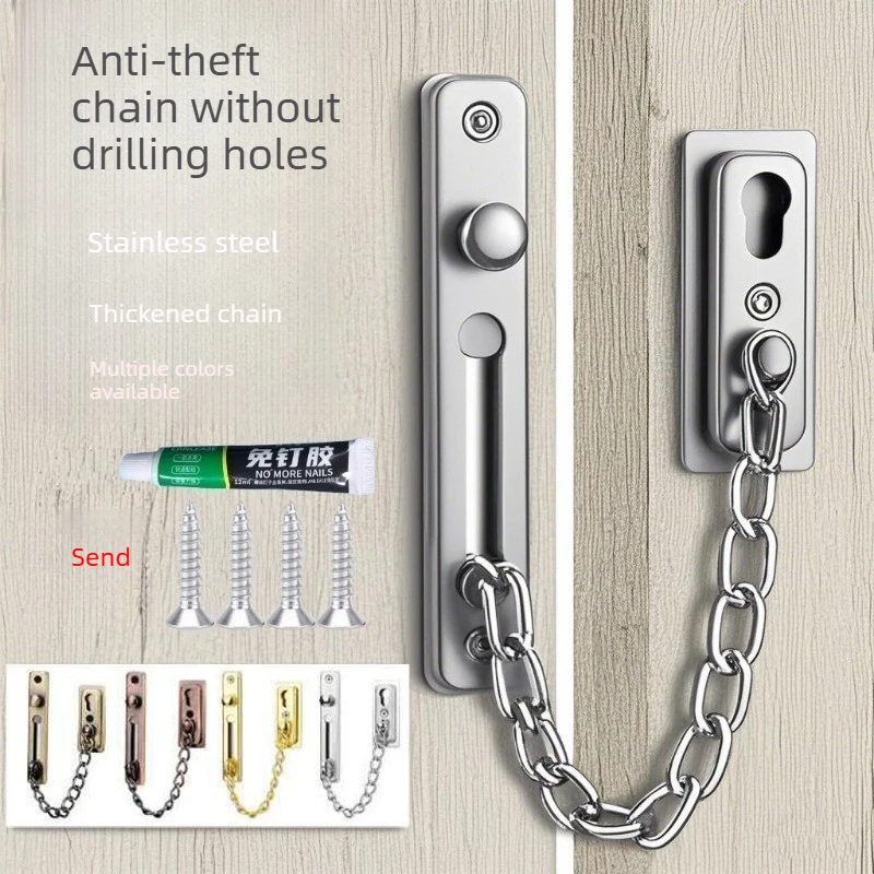 No Drill Stainless Steel Secur – Security Chain Door Bewertung und Preis
