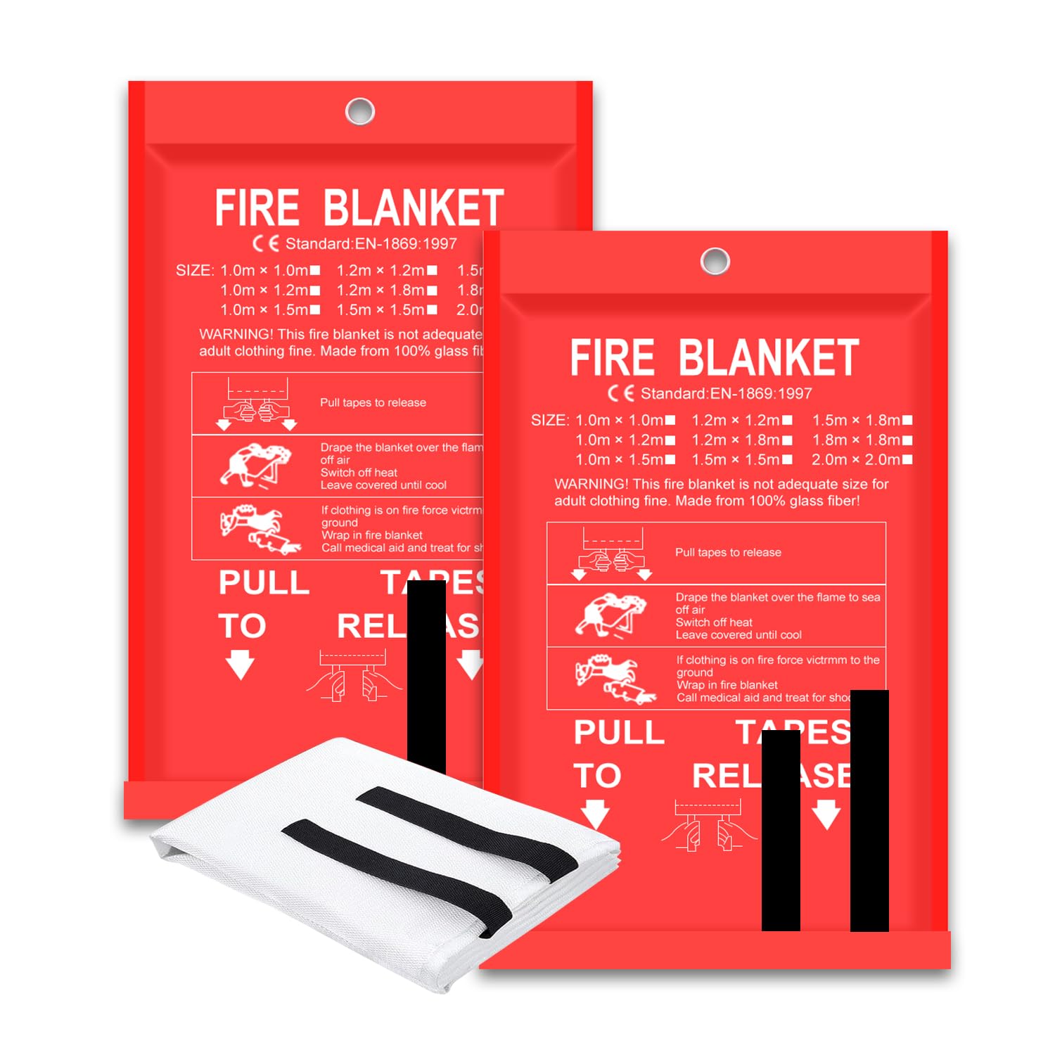 Fire Blanket 2 Pack 2*2m/1.5*1 – Fire Blanket Kitchen Bewertung und Preis