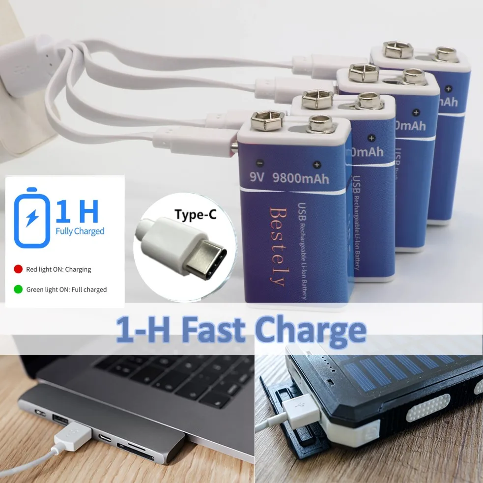 Rechargeable 9V Battery, 9800m – Smoke Detector Interconnected Bewertung und Preis