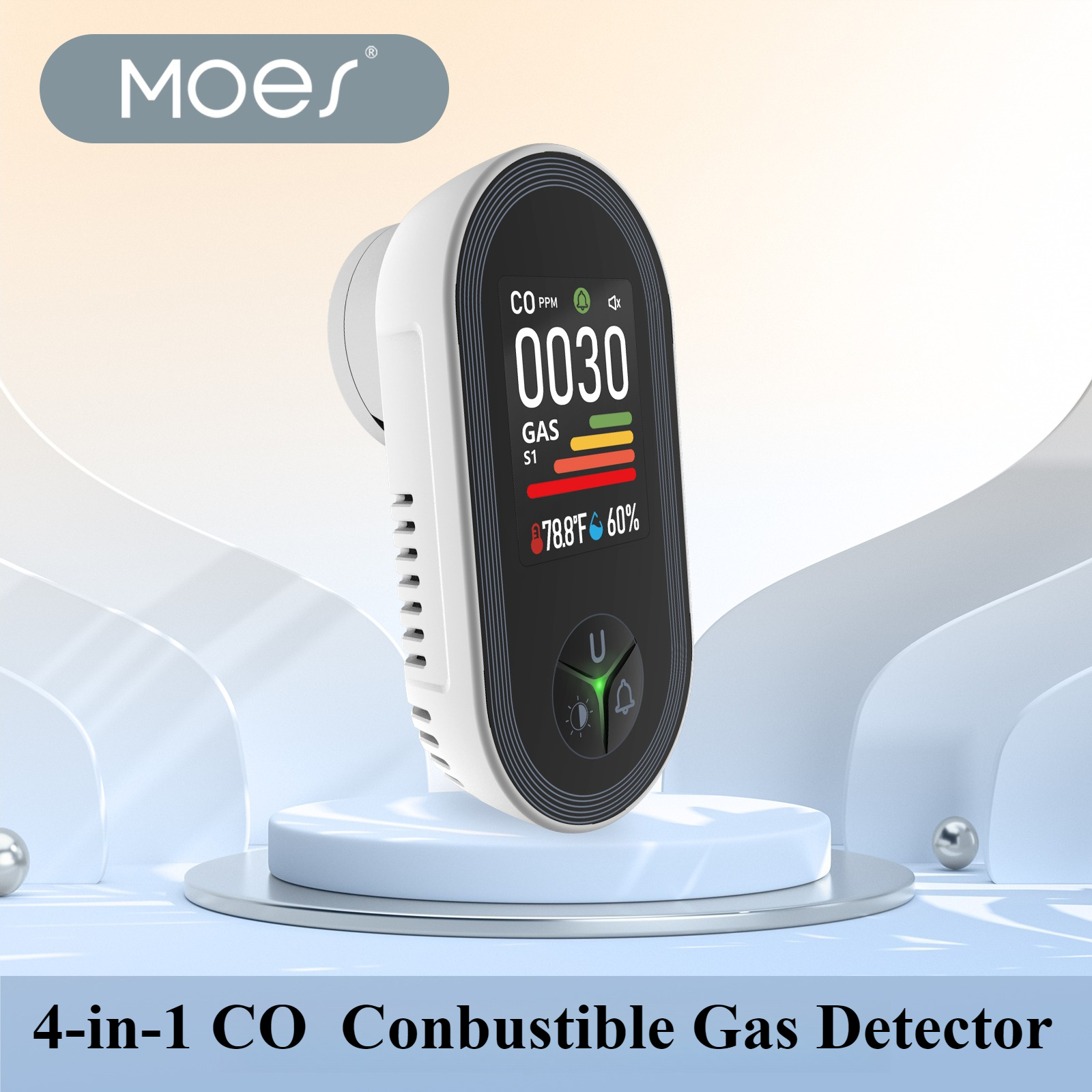 MOES 4-in-1 Plug-in Gas Detect – Co Detector Plug Bewertung und Preis