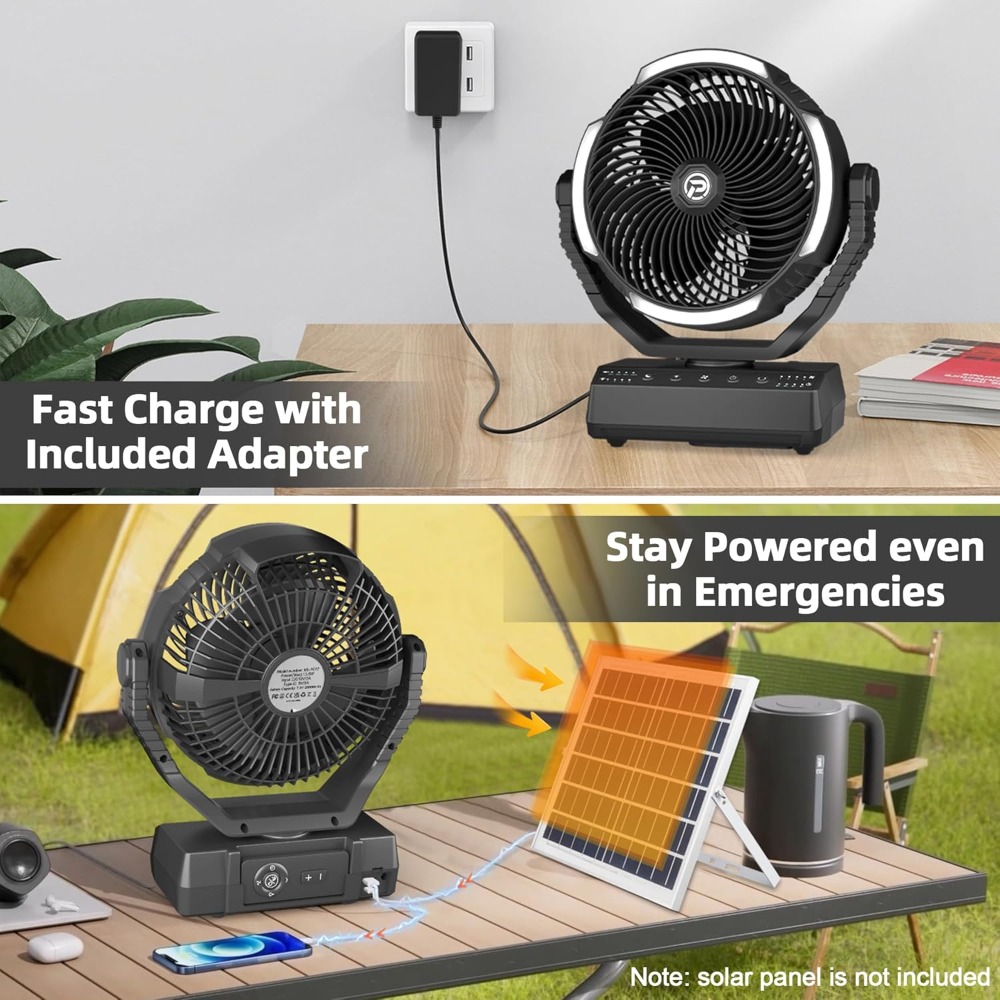 20000mAh Camping Fan with Ligh – Power Outage Light Bewertung und Preis