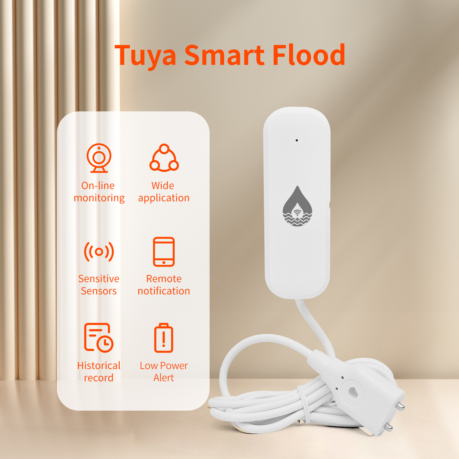 YFK Tuya WiFi Water Leakage Se – Water Alarm Sensor Bewertung und Preis