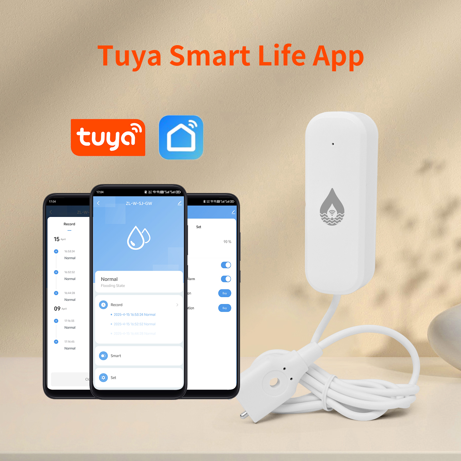 YFK Tuya WiFi Water Leakage Se – Water Alarm Sensor Bewertung und Preis