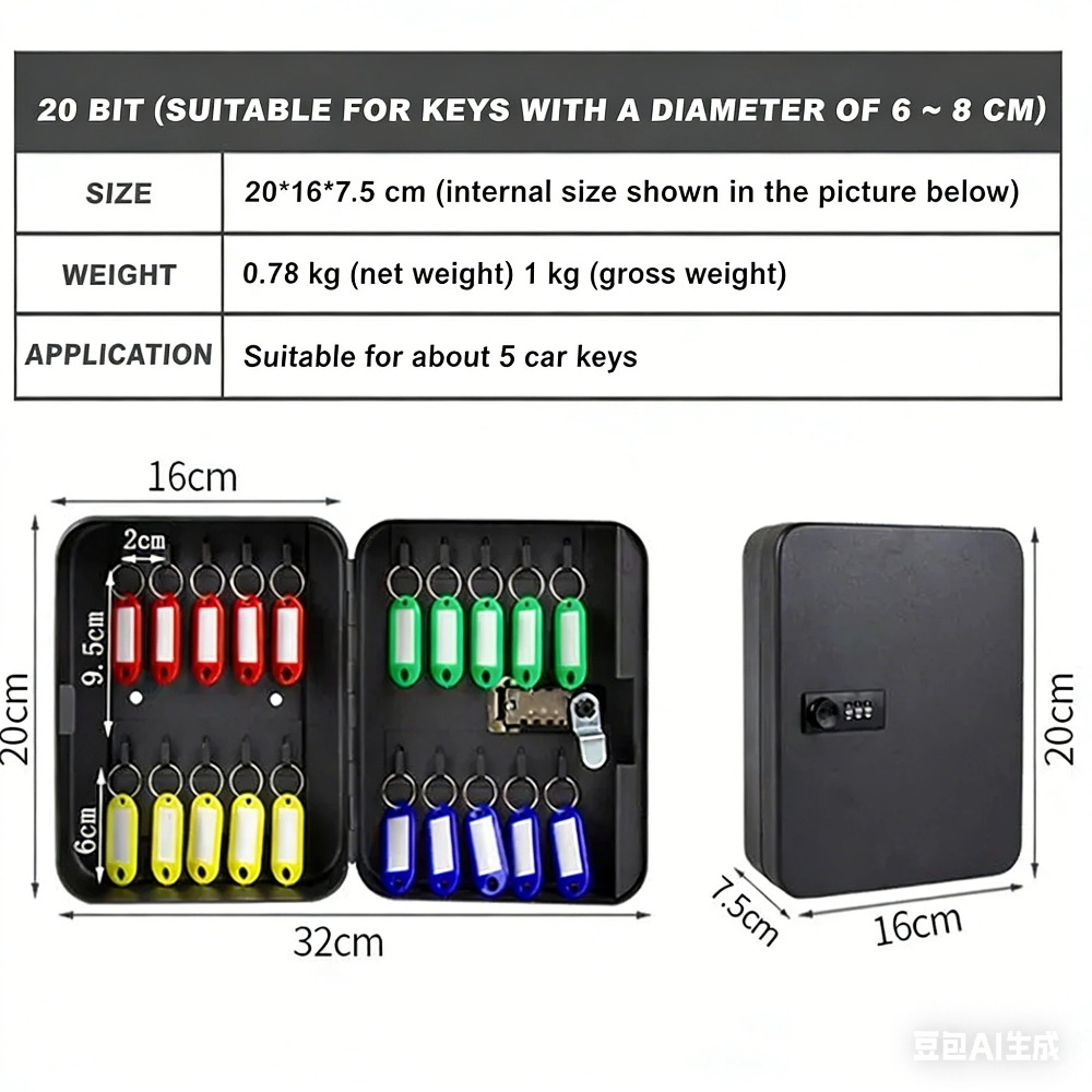 Combination Key Cabinet 20 Key – Lockbox Key Secure Bewertung und Preis