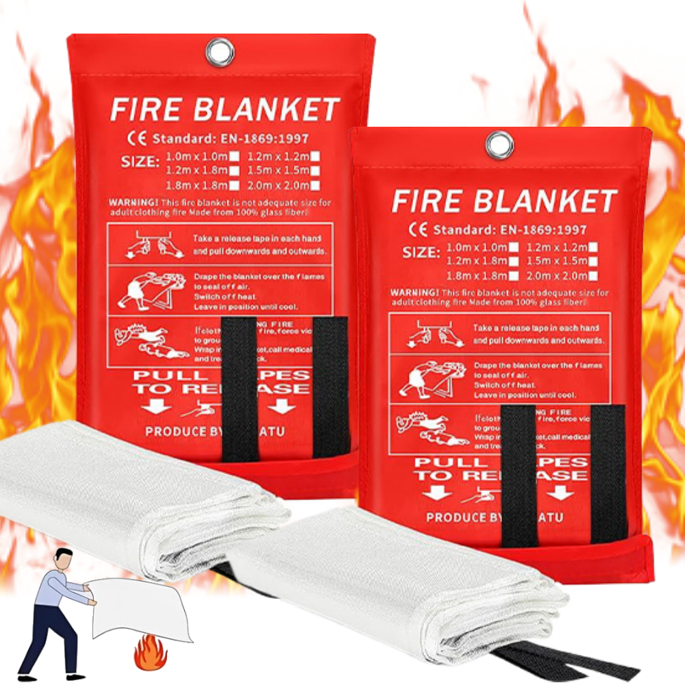 Fire Blanket 1/1.2/2M Easy & Q – Fire Blanket Kitchen Bewertung und Preis