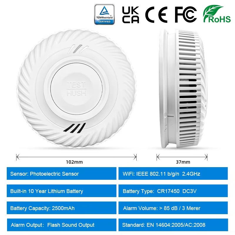 WiFi Tuya Smart Smoke Detector – Smoke Detector Interconnected Bewertung und Preis