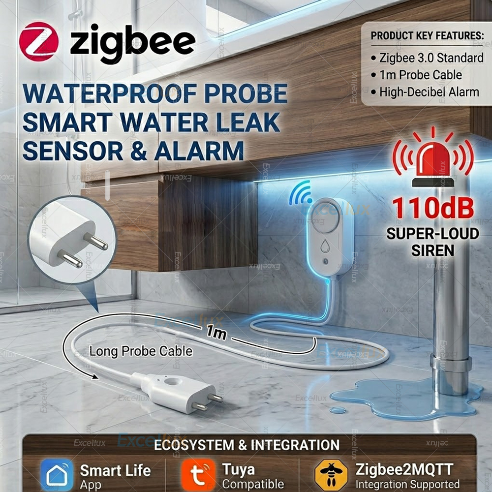 Smart Water Leak Sensor ZigBee – Water Alarm Sensor Bewertung und Preis