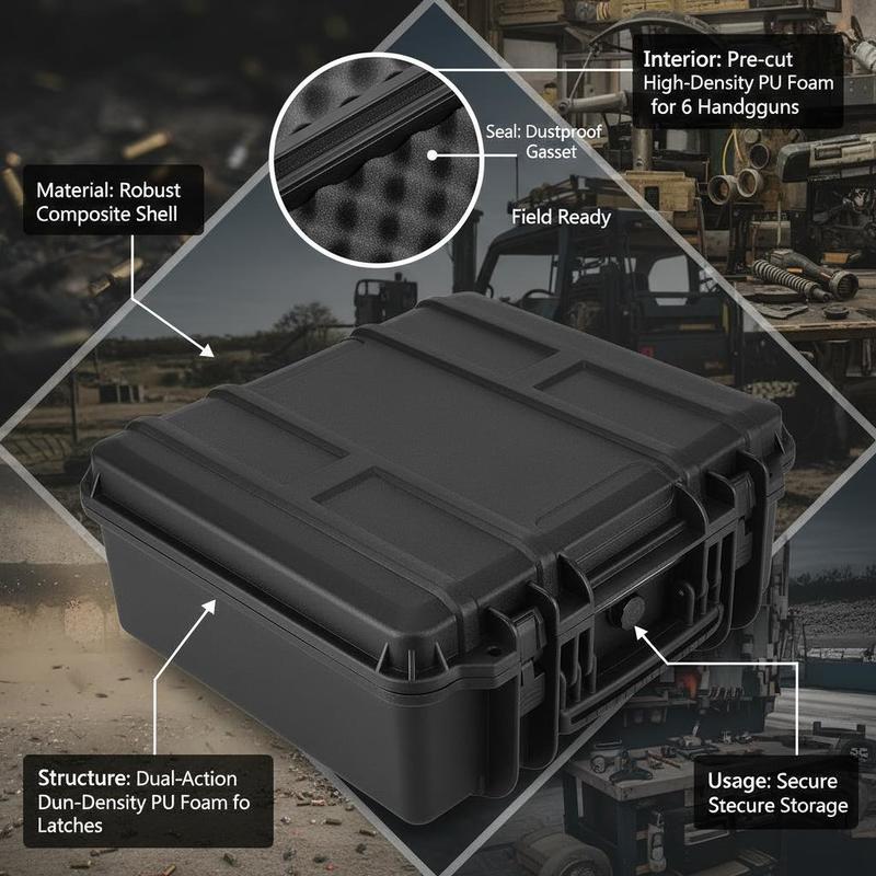Gun Storage Box 15 x 12 x 10 I – Lockbox Key Secure Bewertung und Preis