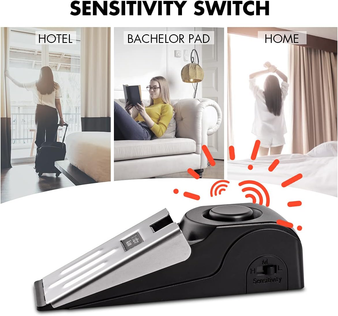 1/2Pcs Portable Travel 120 DB  – Door Stop Alarm Bewertung und Preis